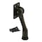Prime-Line Door Holder, 4 in. Reach, Heavy Duty Diecast, Bronze Plated, Black Rubber Foot (Single Pack) 658-1007 - alternate 1
